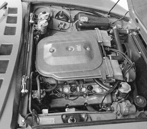 2 litre Spider with Fuel Filter on fire wall