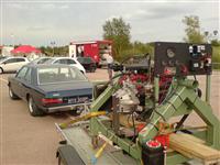 Dino 2000 engine on test bed - view of instruments