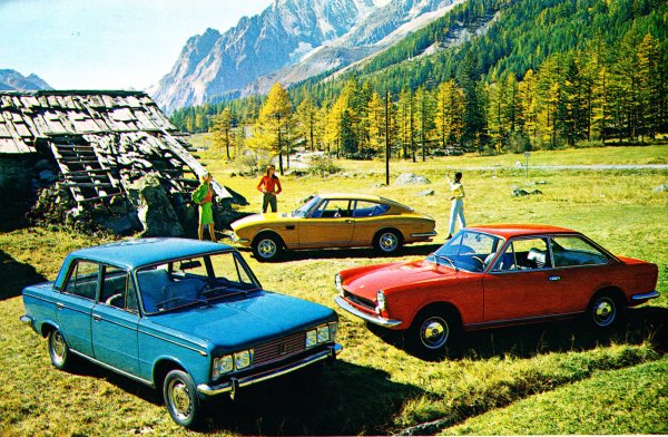 Fiat 124 Sport, Fiat 125, Fiat Dino Coupe. 1967 Fiat 124 Sport, Fiat 125, Fiat Dino Coupe. 1967