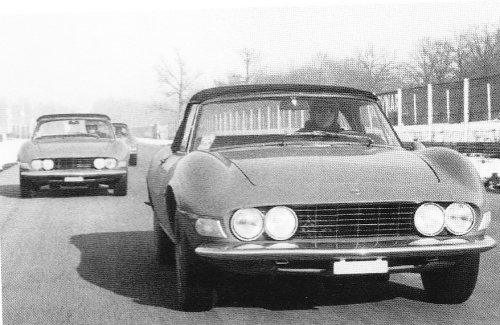 Fiat Dino Spider in pista