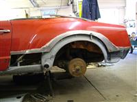 Karman Ghia rear arch repair